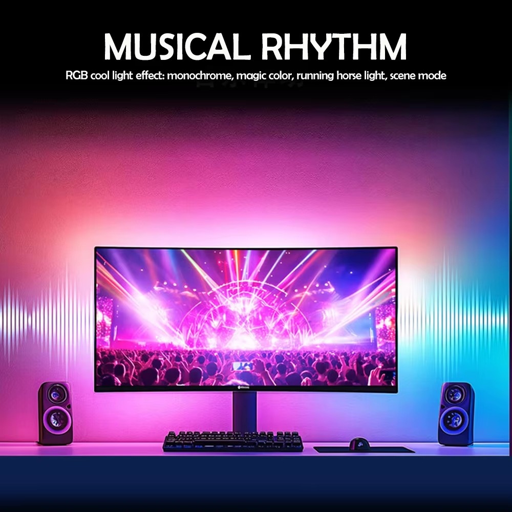 RGB ゲーミングライト ストリップ モニター バックライト - Party Games Night のレビューと価格